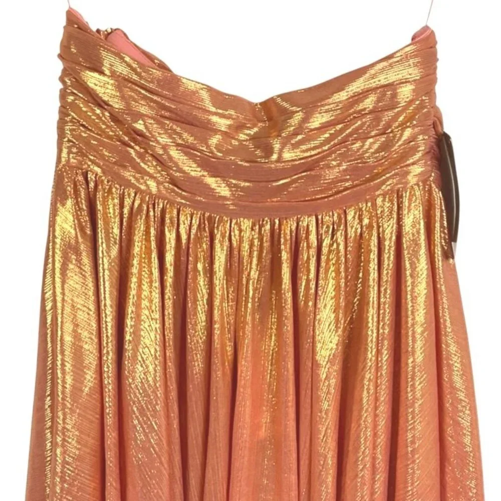 NWT Retrofete Kaiser Dress, in Apricot, size XXS, 95% polyester, 5% spandex - Picture 8 of 16